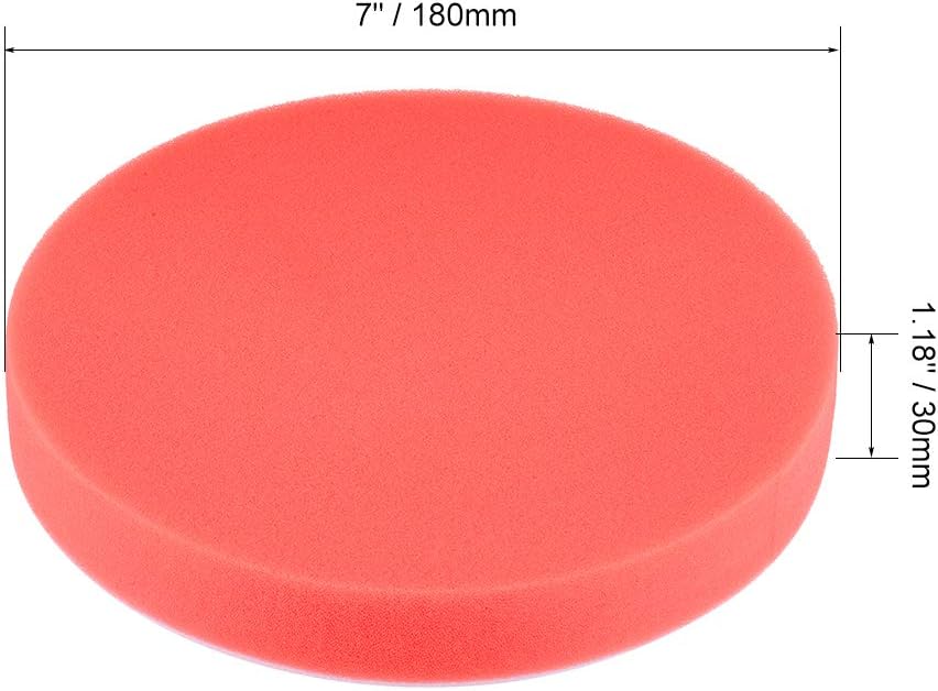 uxcell 7" Foam Drill Polishing Pad Kit Flat Sponge Pads for Boat 5pcs