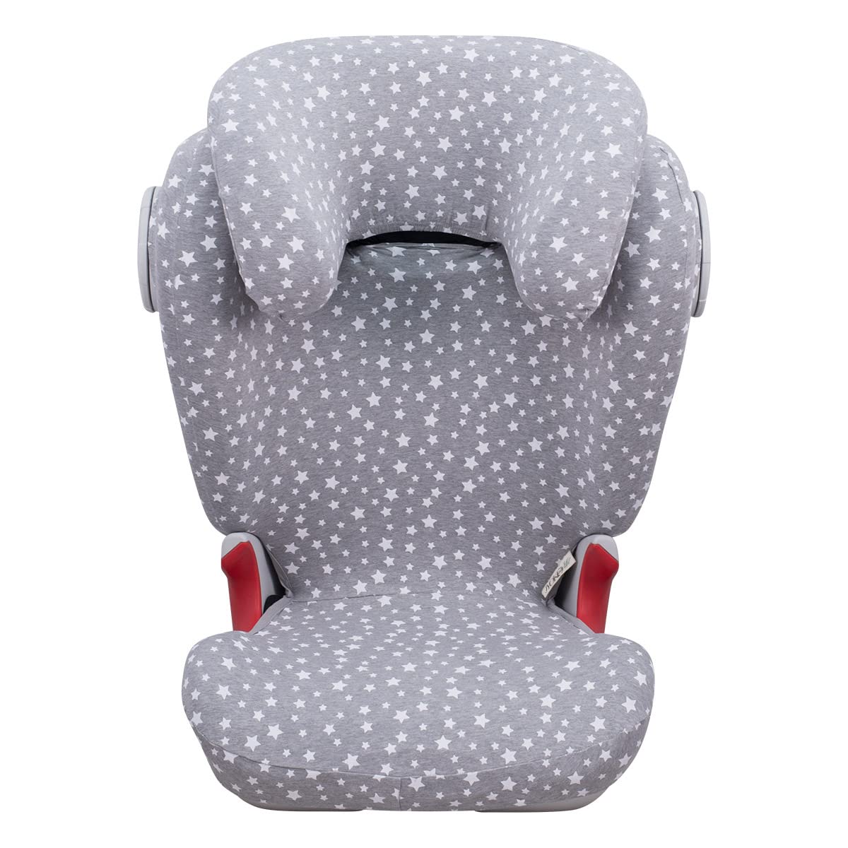 JYOKO KIDS Funda para silla de coche compatible con Romer Kidfix II XP SICT (SIN OJAL, WHITE STAR)
