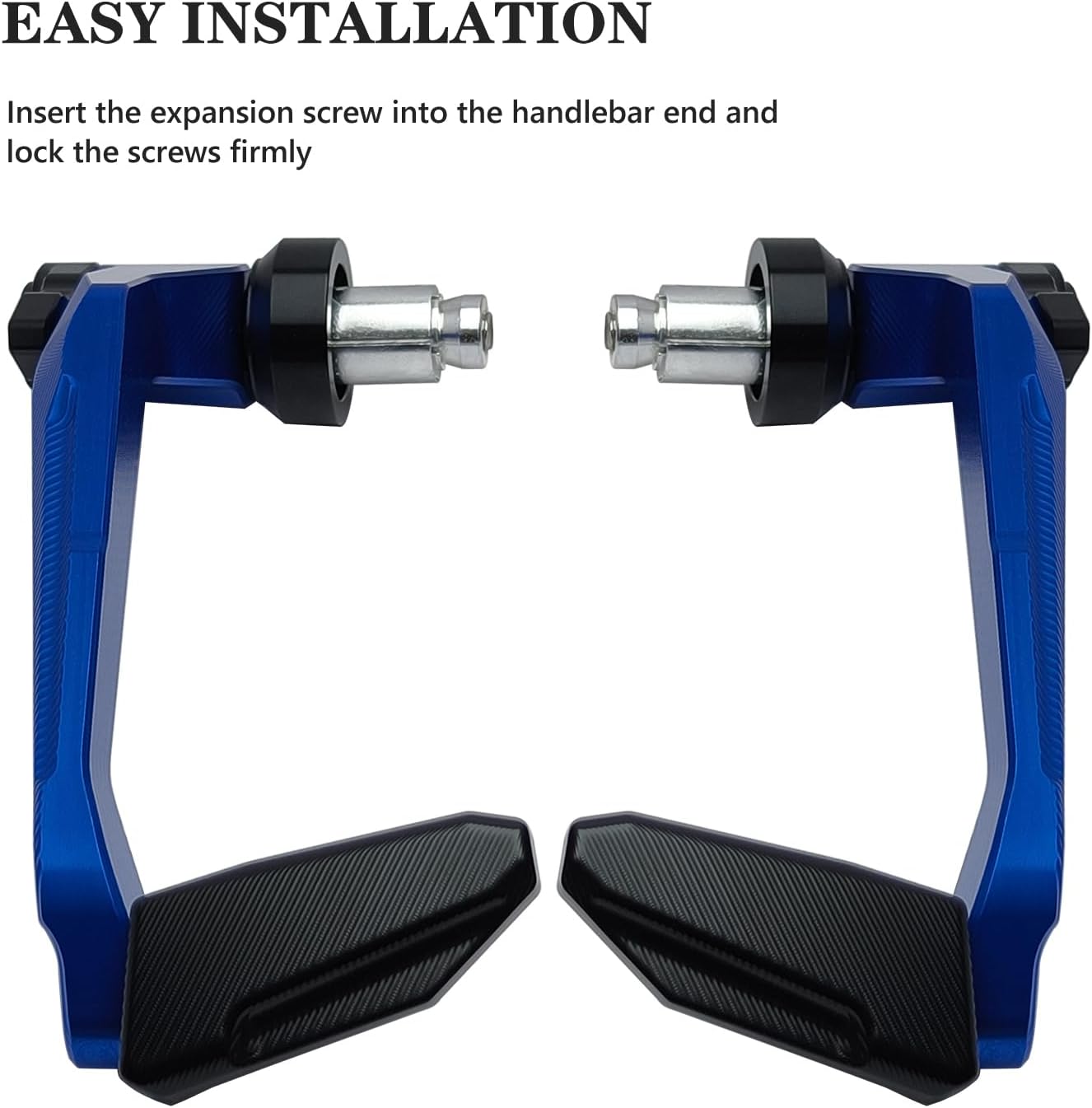 Motorcycle Brake Clutch Lever Guard Universal Replacement for Yamaha YZF R1 R1M R3 R6 R7 R25 R125 MT10 MT09 MT07 MT03 CNC Aluminum Hand Guard Handlebar Lever Protector(Blue)