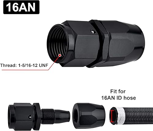 Miniatura 48 de EVIL ENERGY - Adaptador de manguera giratoria, color negro