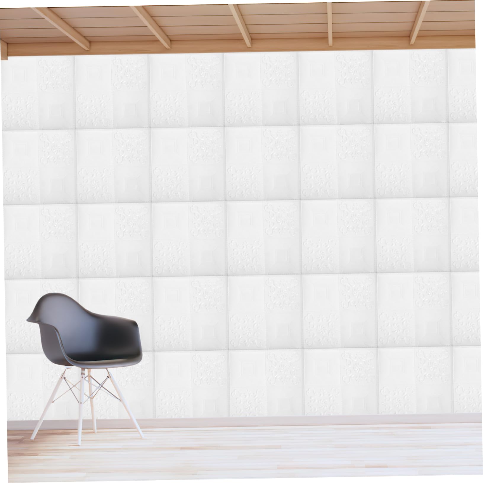 NUOBESTY Pannelli Autoadesivi Effetto Mattone, 20 Pezzi, Bianco, Facili da Pulire, per Camera da Letto e Interni