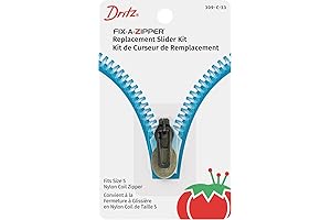 Dritz Fix Replacement Slider Kit for Size 5 Coil Zippers, Gunmetal