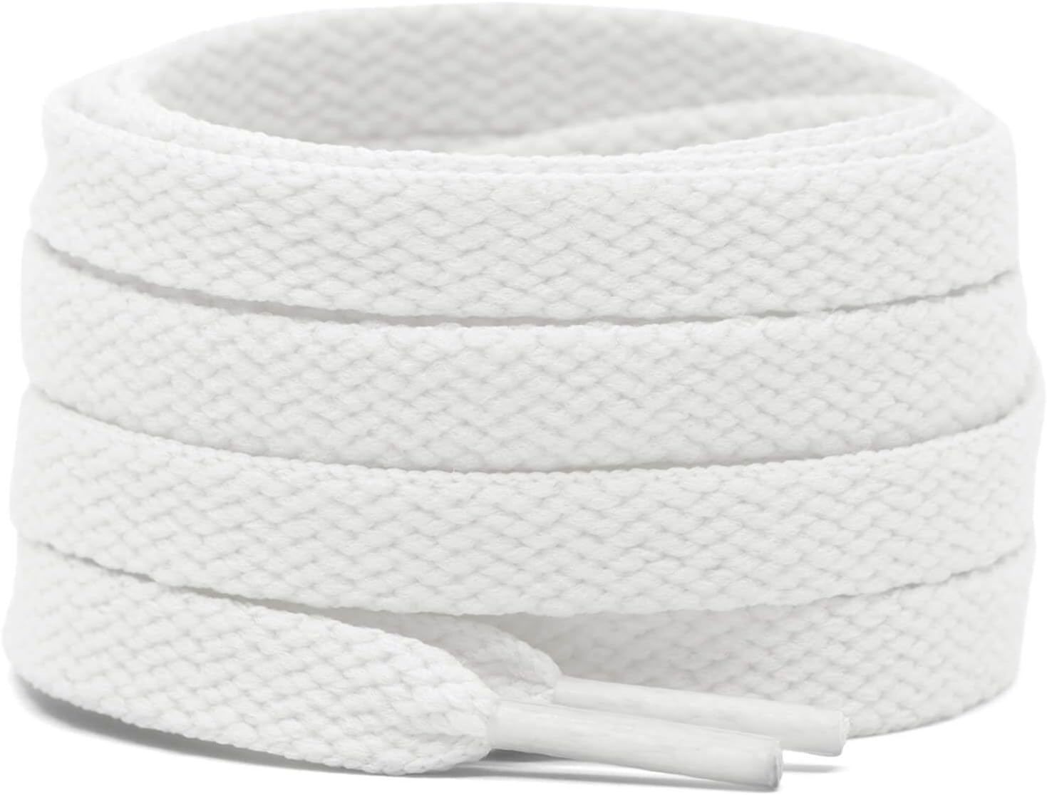 2 Pair Flat Shoe laces 5/16" Wide Shoelaces for Athletic Running Sneakers Shoes Boot Strings