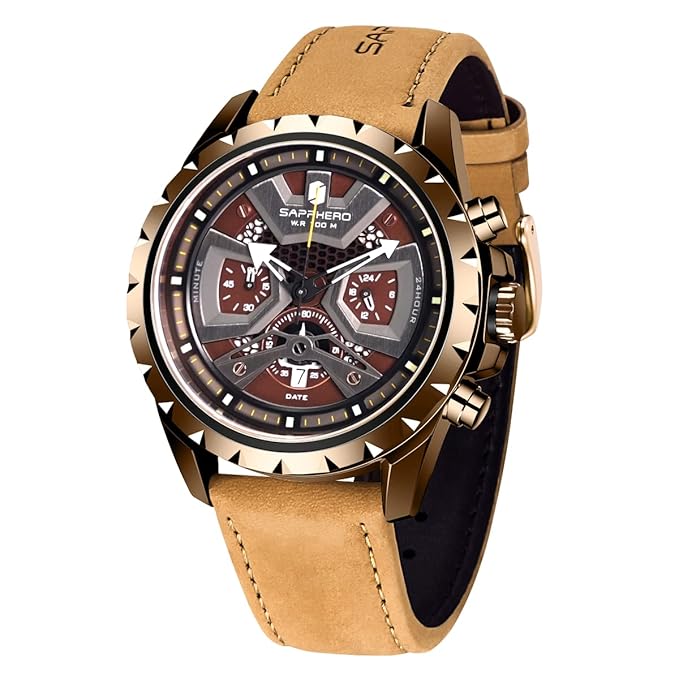 Buy SAPPHERO Mens Watches Waterproof 100M Analog Amazon Watches for Men