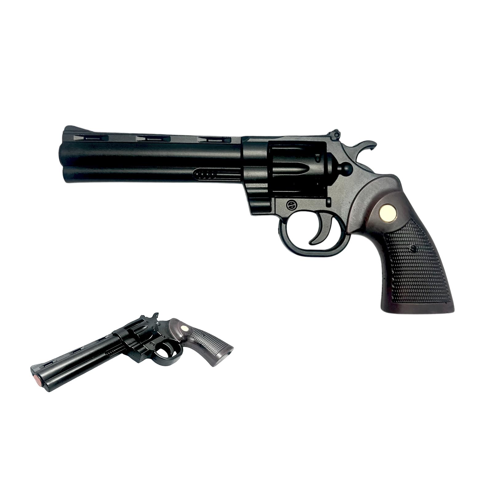 Colt Python Foam Replica Revolver β 11.5β PU Foam Cosplay Prop β Iconic Snake Gun from Movies, Games & Anime Halloween Collections (Black)