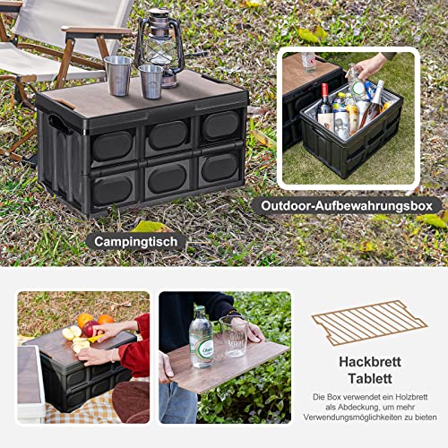 DEWUR Contenitore da campeggio, tavolo pieghevole