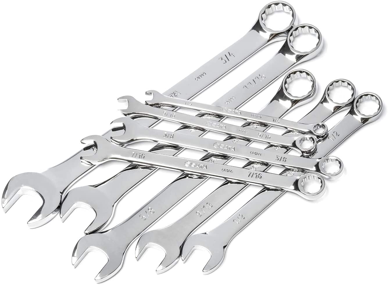 SATA 9-Piece Full-Polish Combination Wrench Set, SAE - ST09019SJ