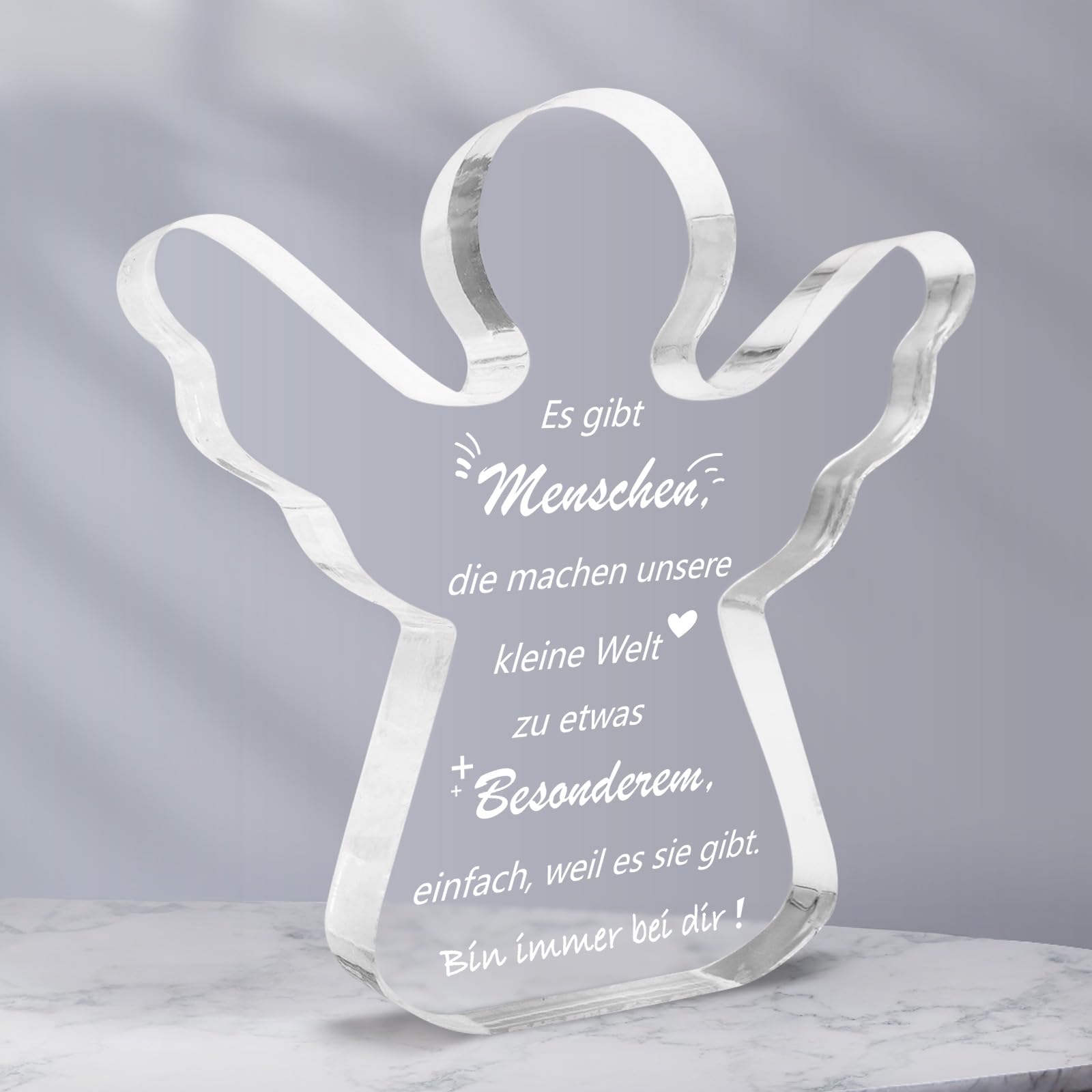JUNUNDJING Guardian Angel Figurine Guardian Angel Gift Thank You Gifts Angel Christening Gifts Courage Gift Leaving Gift Christening Gifts for Colleagues Best Friend Wife Mum Grandma