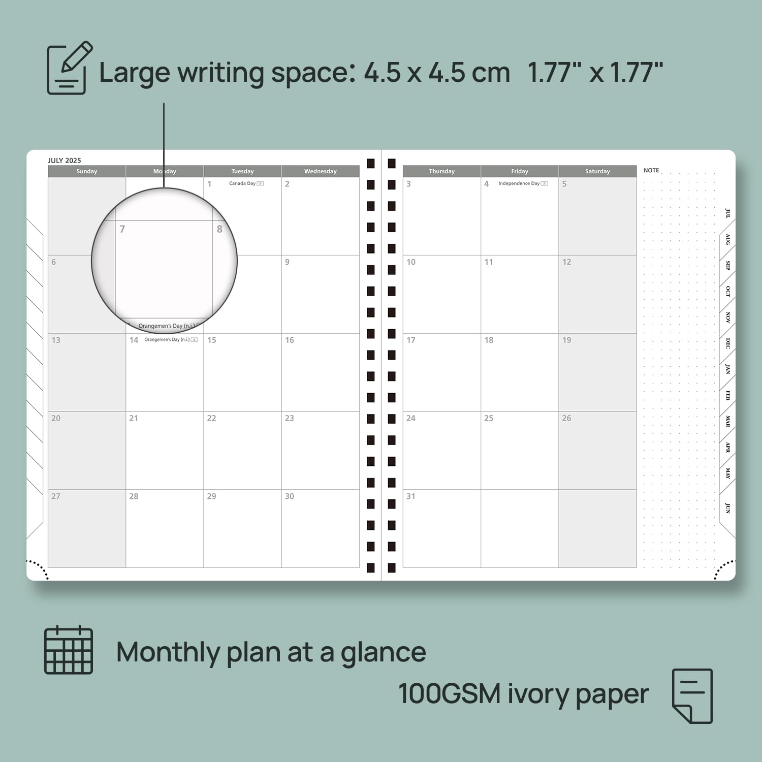 Aazon.co : POPRUN Planner 2025-2026 Weekly Planner Notebook (Large 8