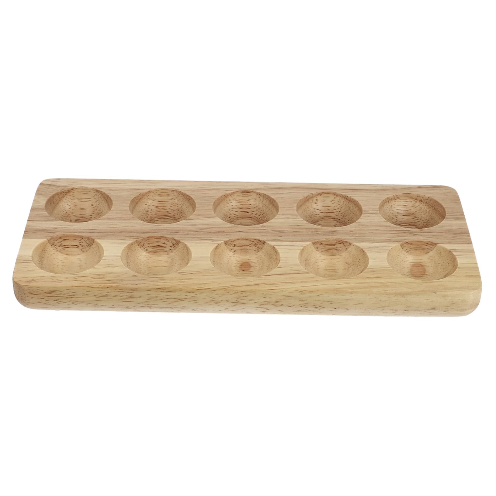 1pc Wooden Egg Tray Kitchen Egg Holding Stand Wooden Kitchen Egg Stand Egg Fixing Holder Wooden Egg Storage Rack Egg Storage Container Egg Protective Holder Egg Packing Holder