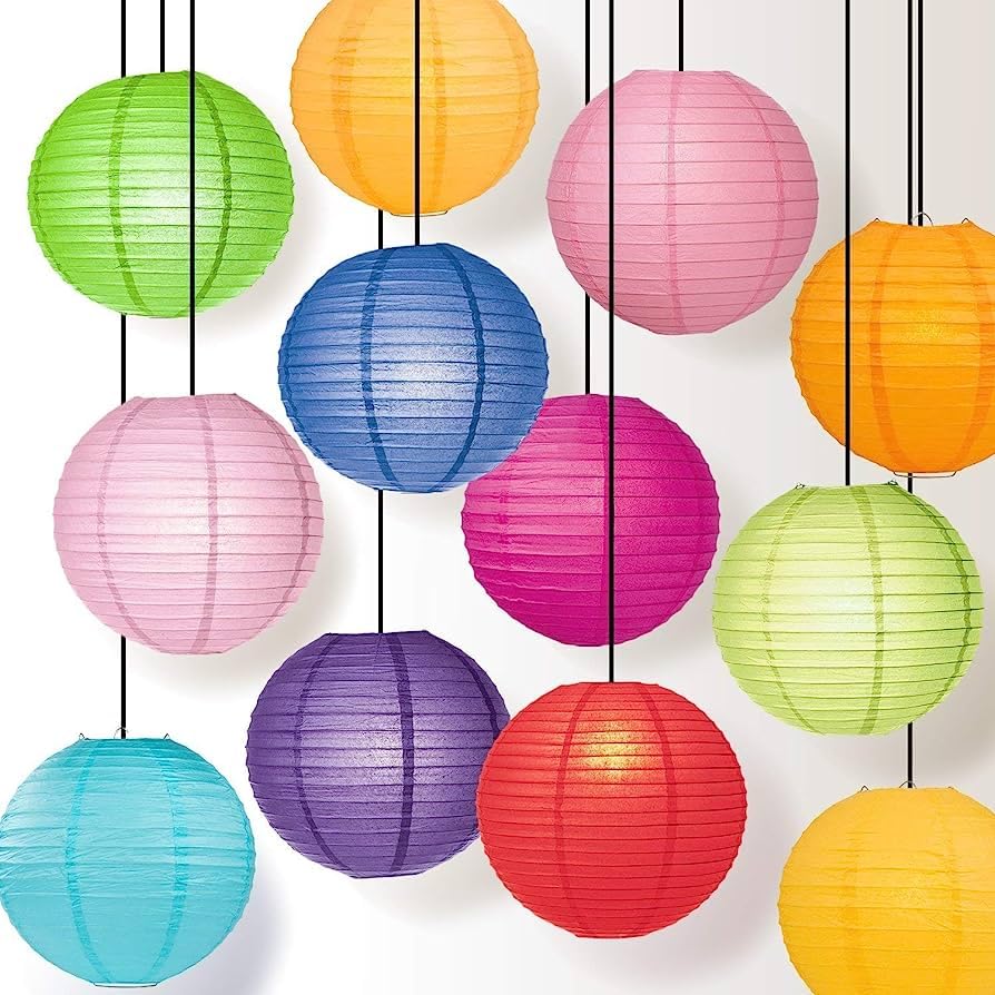 Round Hanging Ball Design Lantern Paper Lamp | Paper Hanging Ligh...