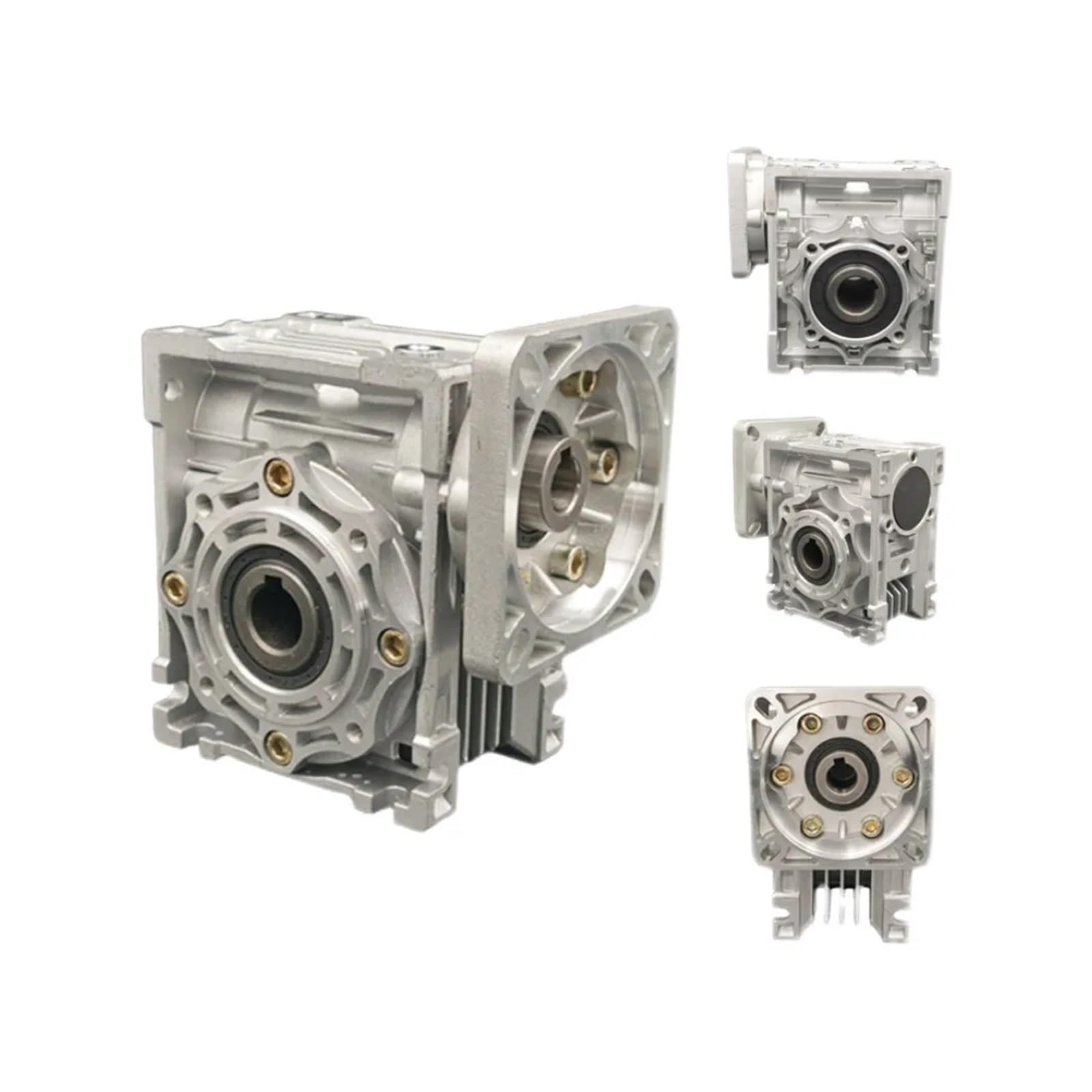 NMRV40 RV040 Speed reducer worm DC electronic starter gearbox 18mm output 5:1-100:1 Worm Gearbox Speed Reducer IINKUEYK(100 to 1)