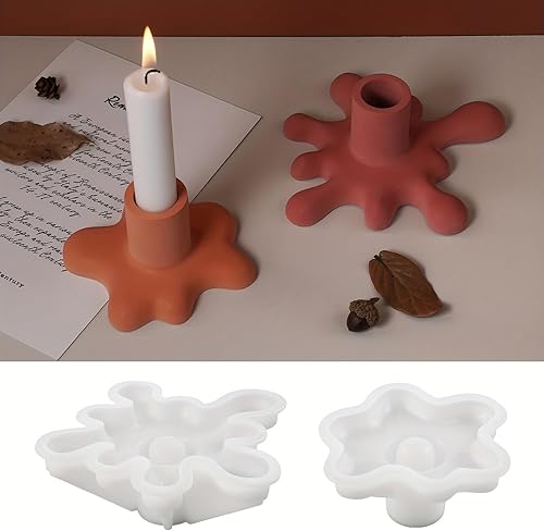 Moldes de tarro de vela de 2 tamaños, moldes de concreto de silicona para portavelas con tapas, moldes de resina epoxi, moldes de fundición de disponible en Yaxa Costa Rica