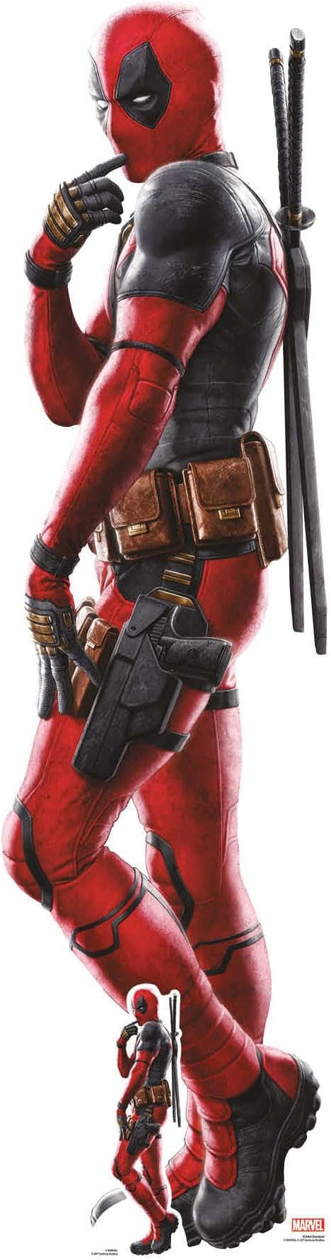 Star Cutouts Deadpool Ryan Reynolds Cardboard Cutout with Free Mini Standee Marvel Parties, Deadpool Fans, Birthdays, Gifts, Parties & Fans