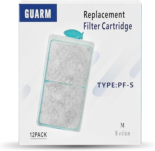 Silenstream PF-S - Cartucho de filtros pequeños de algodón grueso con filtro de zeolita para acuario de repuesto para filtros de potencia TOP FIN