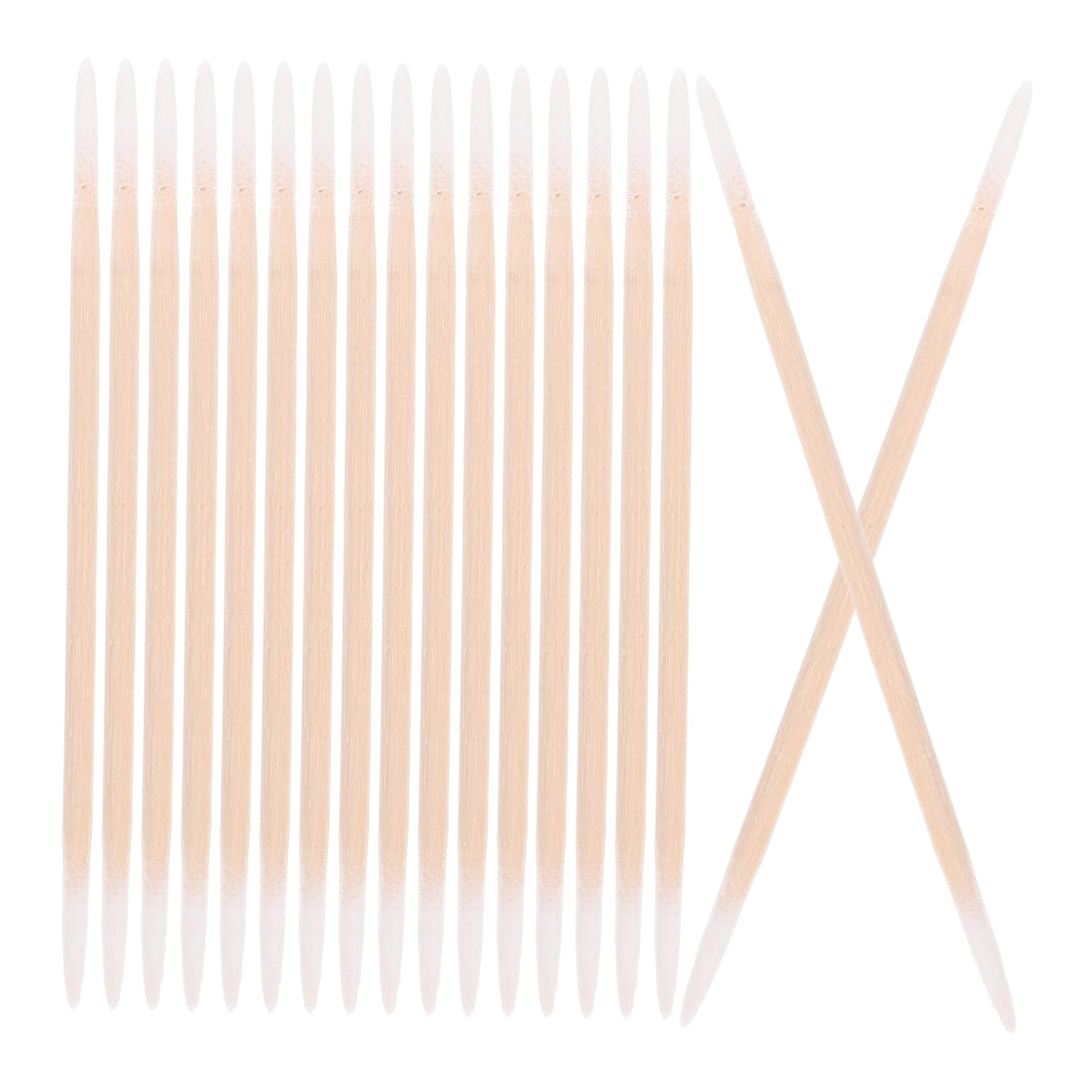 Anneome Double Tipped Cotton Swabs for Makeup and Tattoo Fine Tips Precision Cleaning Wooden Handle Gentle Cotton