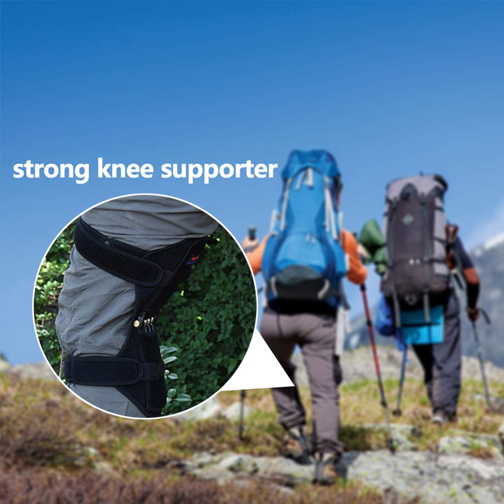 Knie-Booster, Gelenkstütze Knieschützer Brace Atmungsaktiver Knieschutz-Booster mit starker Rückprallfederkraft für Outdoor-Sportarten, Training, Klettern, Linderung von Gelenkschmerzen, Sch