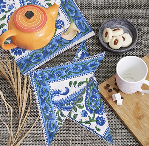 Image of BLOCKS OF INDIA Hand Block Print Cotton Table Napkin (Color 2)