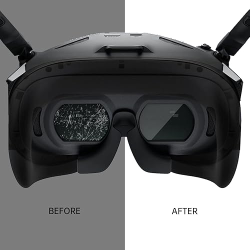 Miniatura 2 de Combo de acolchado de espuma y película de vidrio templado para DJI Goggles N3  Almohadilla ocular a prueba de polvo y protector de pantalla HD con