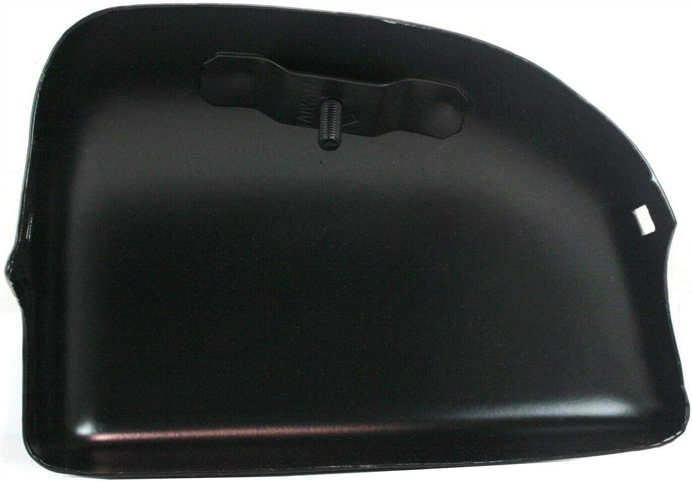 Front Bumper Primed Black Steel Paintable + End Caps + Signal Lights with Trim Bezels For 1993-1994 Nissan D21 / 1995 Pickup Direct Replacement