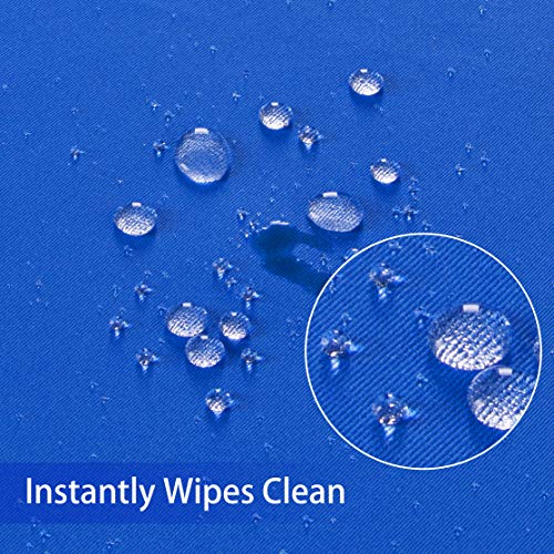 Image of Obstal 210GSM Rectangle Table Cloth, Royal Blue, 60 x 120 Inch | Water Resistance Microfiber Tablecloth, Decorative Fabric Table Cover for Outdoor and Indoor Use