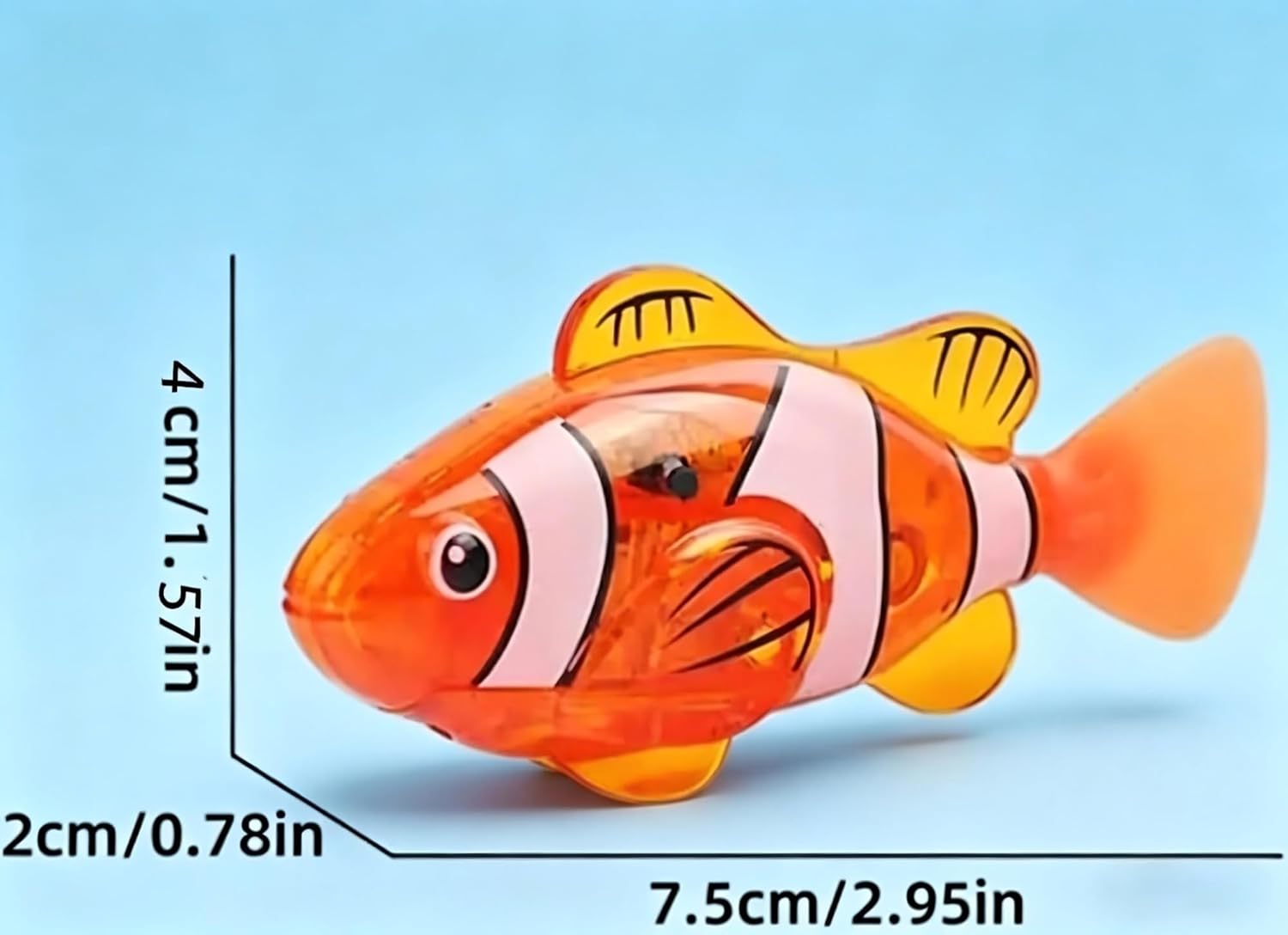 Magic Water-Activated Glowing Swimming Fish, Magic Water-Activated Glowing Swimming Fish,Moving Colorful Fishing with LED Lights for Pool Bathtub Cat Dog(8pcs)