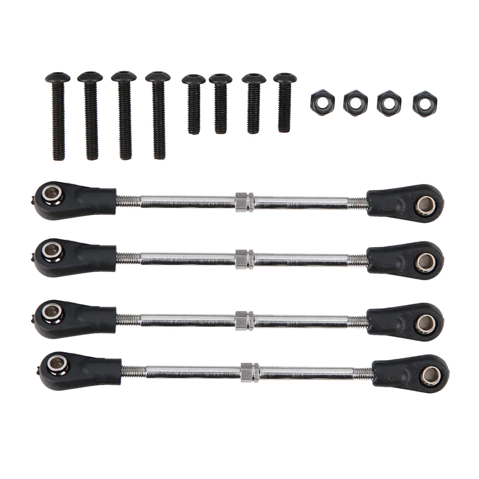 ATORSE 4Pcs/Set Rc Adjustable Steering Rod for Hsp 1:10 Rc Car Truck 83Mm-92Mm-picture-22