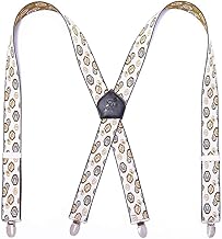 Men Braces Strong Metal Clips 4 X Back Durable Elastic Adjustable Suspenders Heavy Duty Mens Braces