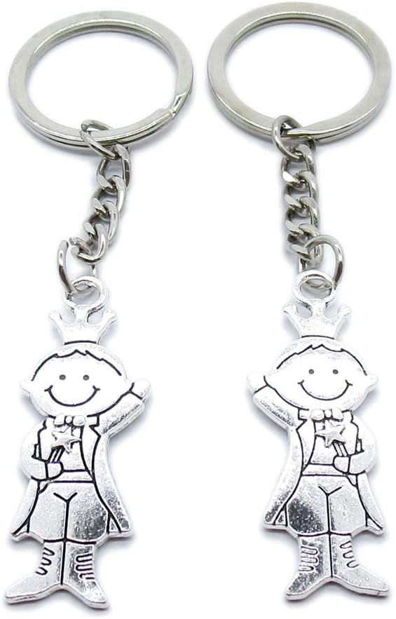 50 Pieces Keyring Keychain Wholesale Suppliers Jewelry Clasps YM3Q7I Prince Boy