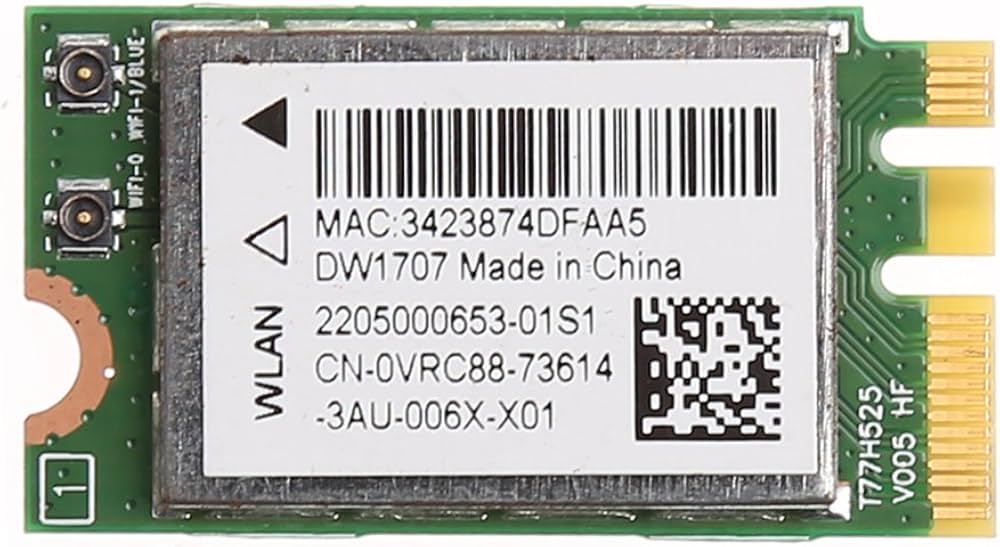 300M Wireless Bluetooth NGFF WiFi Card for Dell DW1707 VRC88 Qualcomm  QCNFA335: Amazon.co.uk: Electronics & Photo
