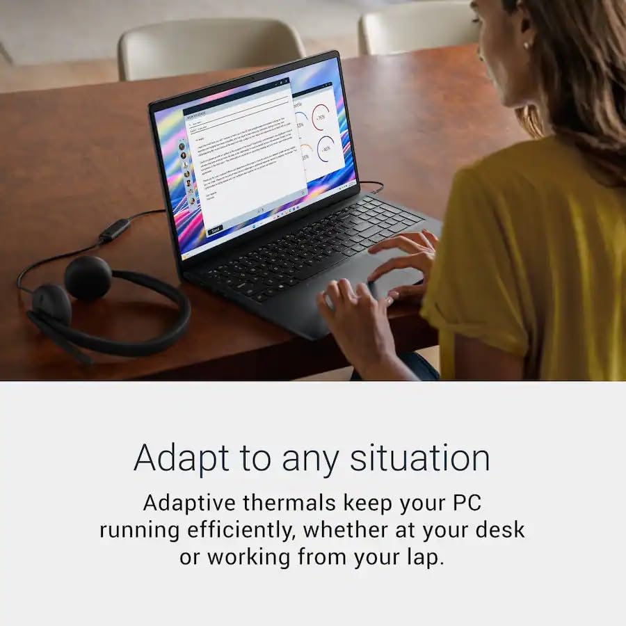 Image of Dell 15.6 Touchscreen Laptop, Intel Core Ultra 7 255U (12-Core, 5.2 GHz), 16 GB DDR5 RAM, 1 TB SSD, 15.6 inch FHD 220 Nits Display, Copilot AI, Bluetooth 5.4, Backlit KB, Wi-Fi 6E, Windows 11 Pro