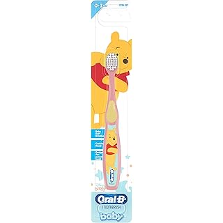 Oral-B Baby Toothbrush Featuring Disney's Pooh, Baby Soft Bristles, 0-3 Years, 1 Count
