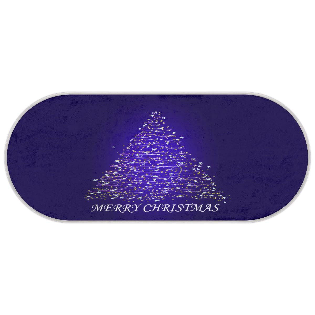 TropicalLife 'Merry Christmas' dywanik mata 50 x 120 cm, choinka długie włosy zagęszczony obszar dywaniki do pokoju kuchni domu łazienki wewnątrz antypoślizgowa mata podłogowa dywaniki