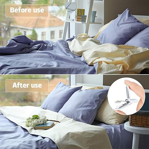 Miniatura 4 de WHTCHSU Clips acolchados los cierres de manta evitan que se muevan dentro de la funda de edredón y accesorios de cama, paquete de 4