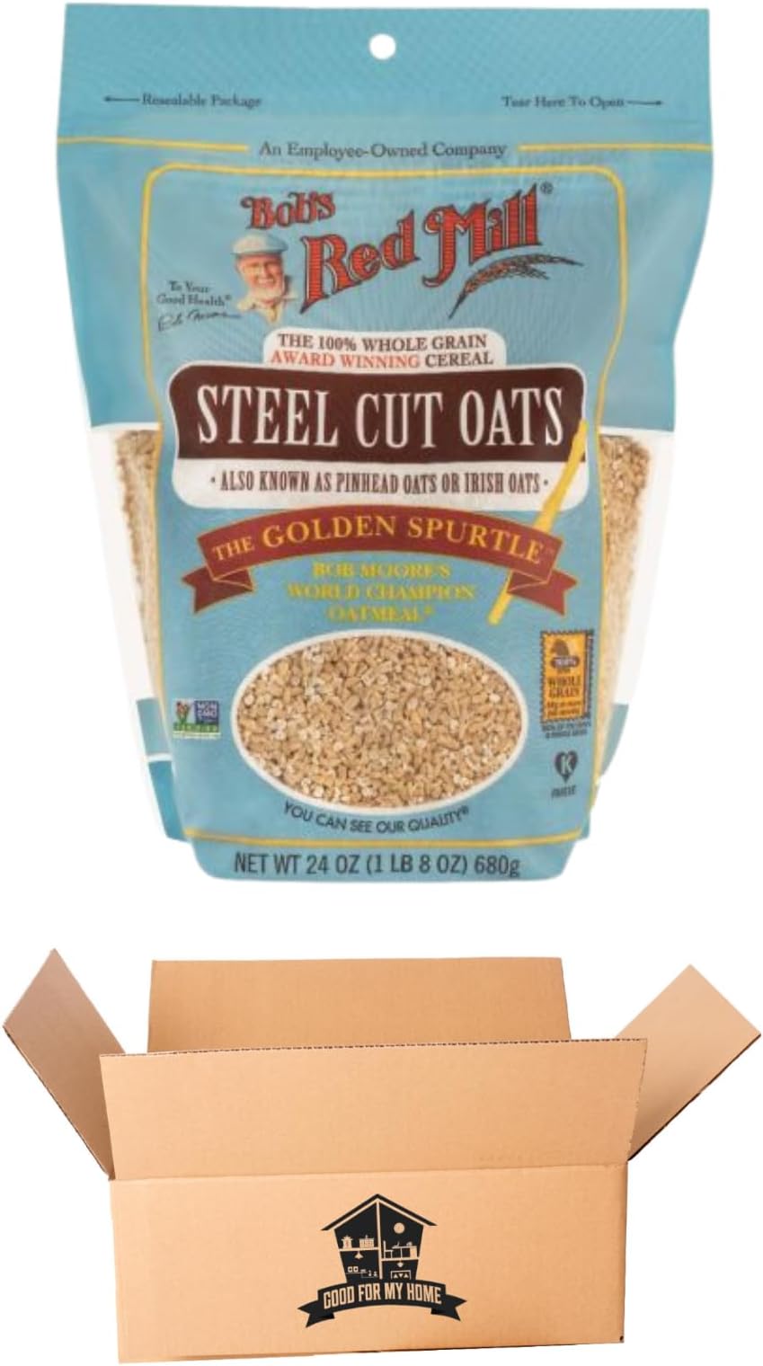 Bob's Red Mill Steel Cut Oats Pinhead Oats Irish Oats 24 oz Resealable Bag