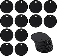 Vista 10 de StayMax Etiquetas redondas de aluminio en blanco para estampar espacios en blanco para grabar, paquete de 25 (plata)