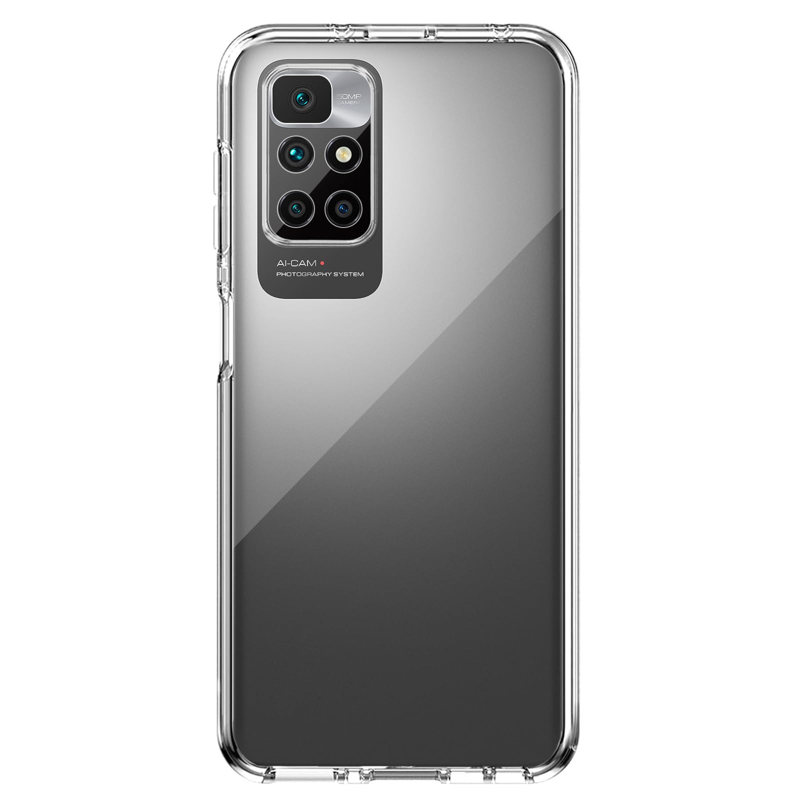 TBOC Cover Compatibile con Xiaomi Redmi 10 [6.5 Pollici] - Custodia [ Trasparente] Completa Copertura Integrale [Silicone TPU] Protezione Totale [360 Gradi] Full Body Anteriore Posteriore Sottile