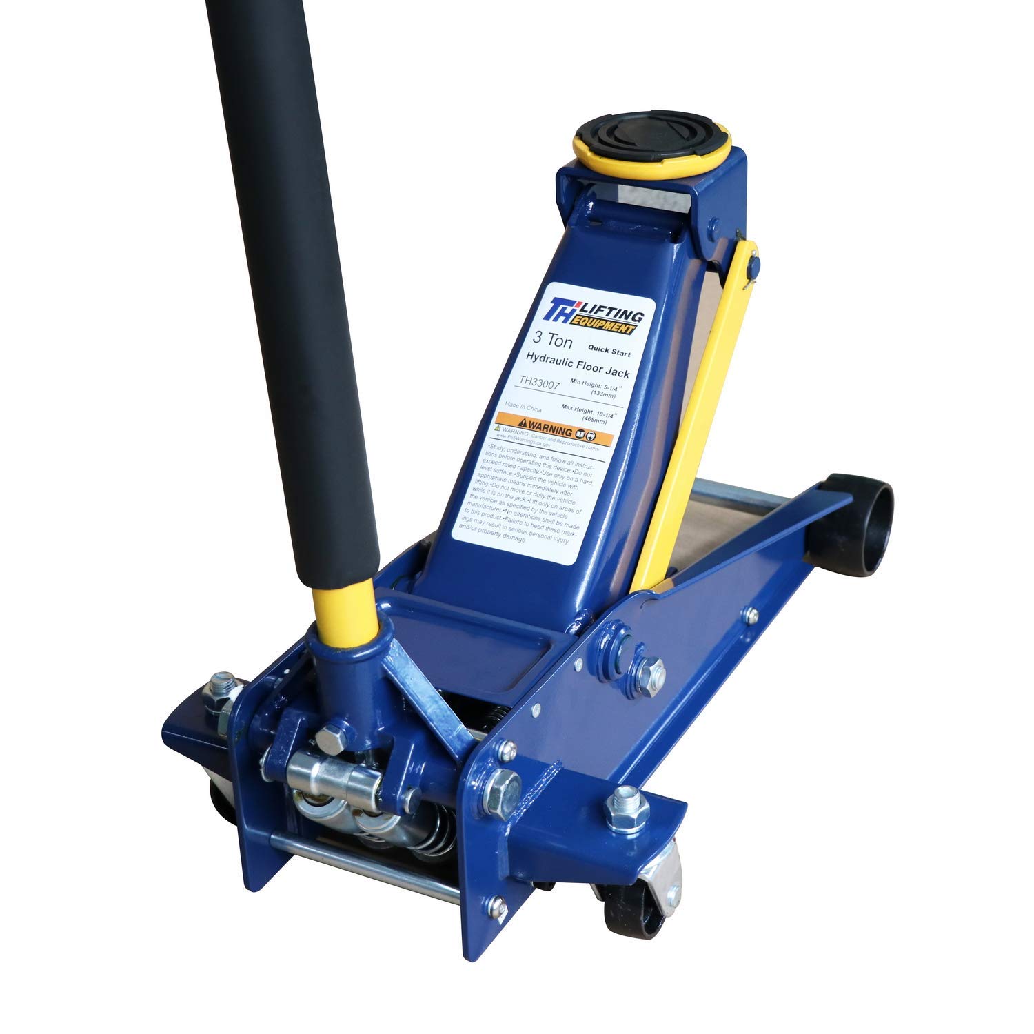 Aain® Heavy duty 3 Ton Floor Jack, Steel Hydraulic Service Jack Quick Rise With Double Pump Quick Lift, Blue HT3300