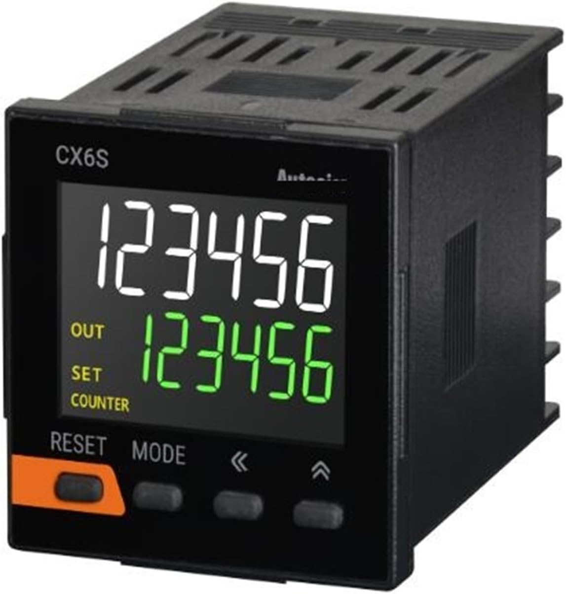 NURII Digital Counter CX6S-1P4 Counter/Timer, W48xH48mm, 6-Digit, LCD, 1 Preset, PNP Or NPN Input, Prescale Value Setting, Relay SPDT(1c) 250VAC 3A Electrical Timers(PNP Input)