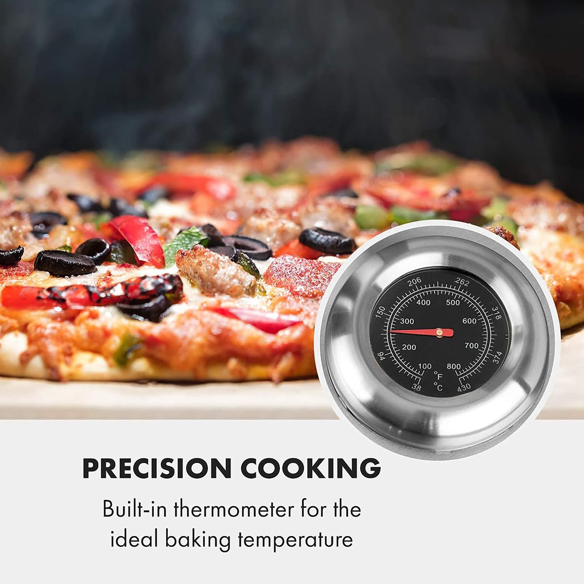 Horno De Pizza A Gas, Horno De Pizza Para Barbacoa De 12 Pulgadas, Máquina Para Hacer Pizza De Acero Inoxidable Para Encimera, Piedra Para Pizza, Barbacoas Para Exteriores, Horno De Propano Con Válvul