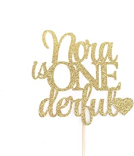 Atelier Elegance Any Name, Onederful Cake Topper, 1 Cake Topper, 1st Birthday Topper, Heart