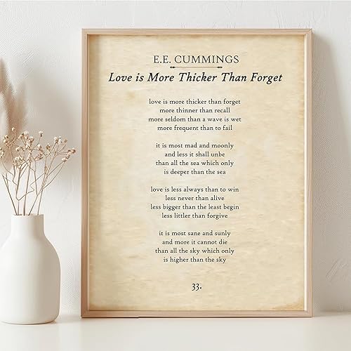 Vista 79 de To Be Nobody But Yourself - E.E. Cummings 11x14 Unframed Motivational Wall Art - Literature Book Posters for English Classroom, Home Office or