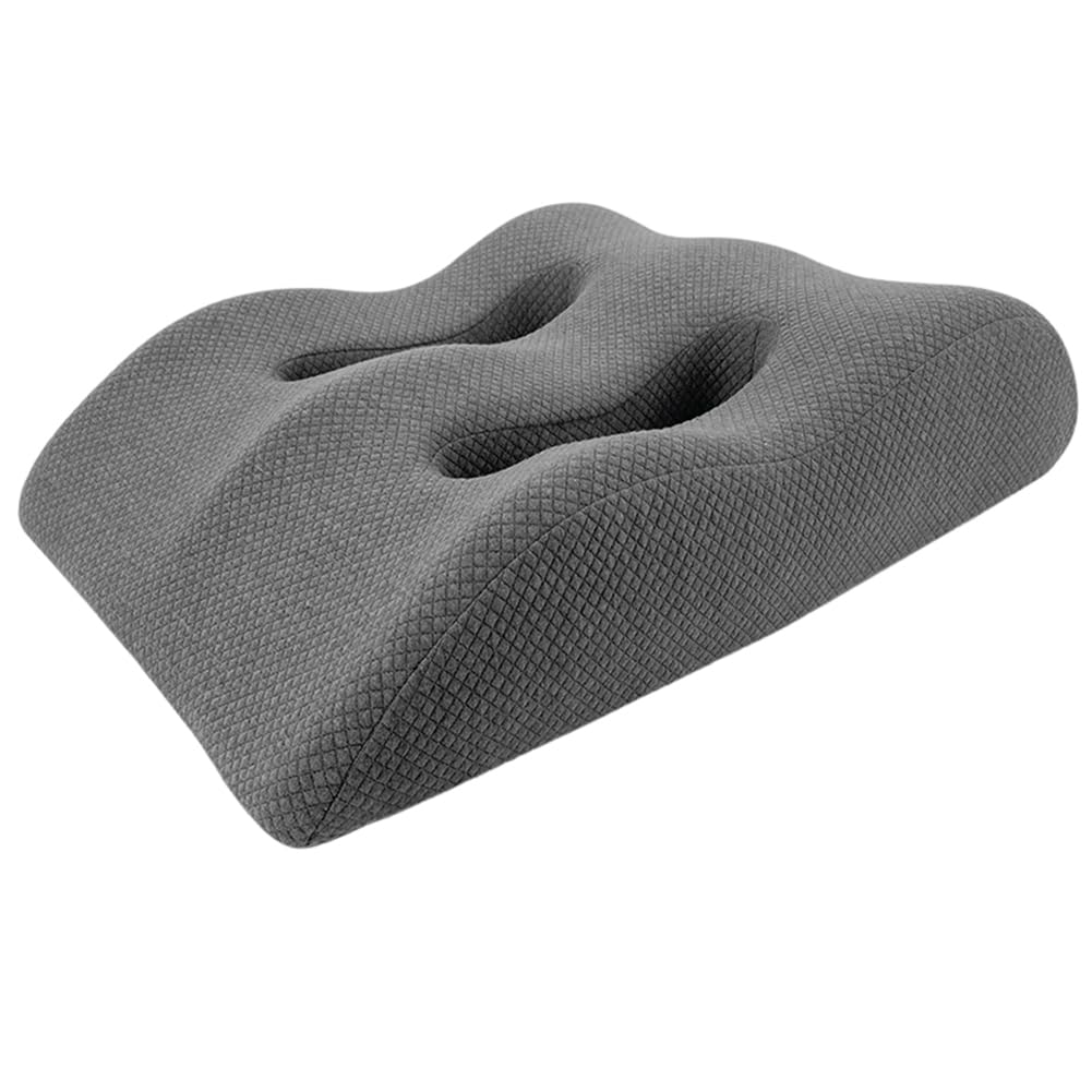 Hndhbfgrt Multifunctional Prone Position Lie Pillow Ergonomic Leg Elevation Pillow Dark Gray