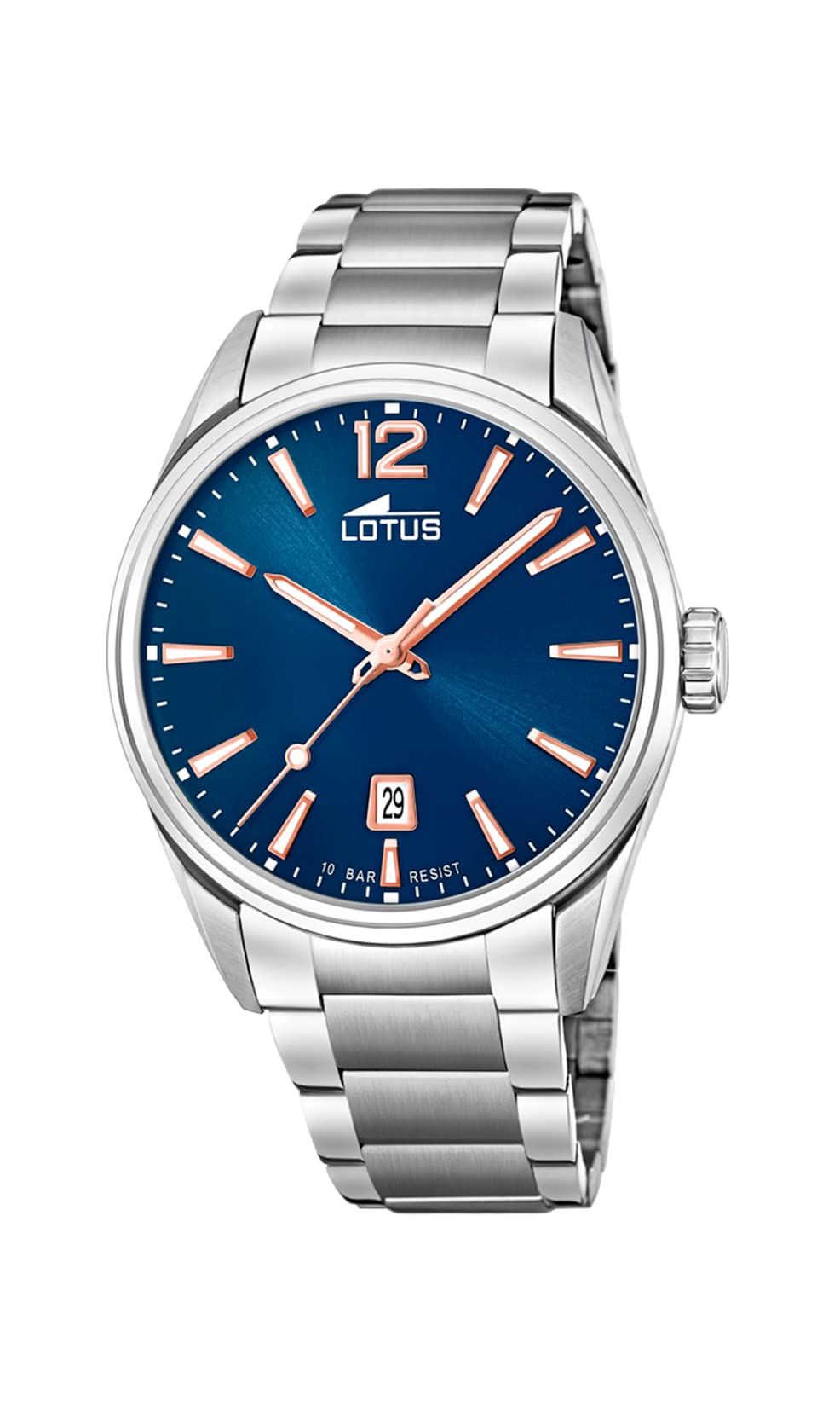 LOTUS Reloj Hombre 18692/2 Chrono Caja de Acero Inoxidable 316l Plateado Correa de Acero Inoxidable 316l Plateado