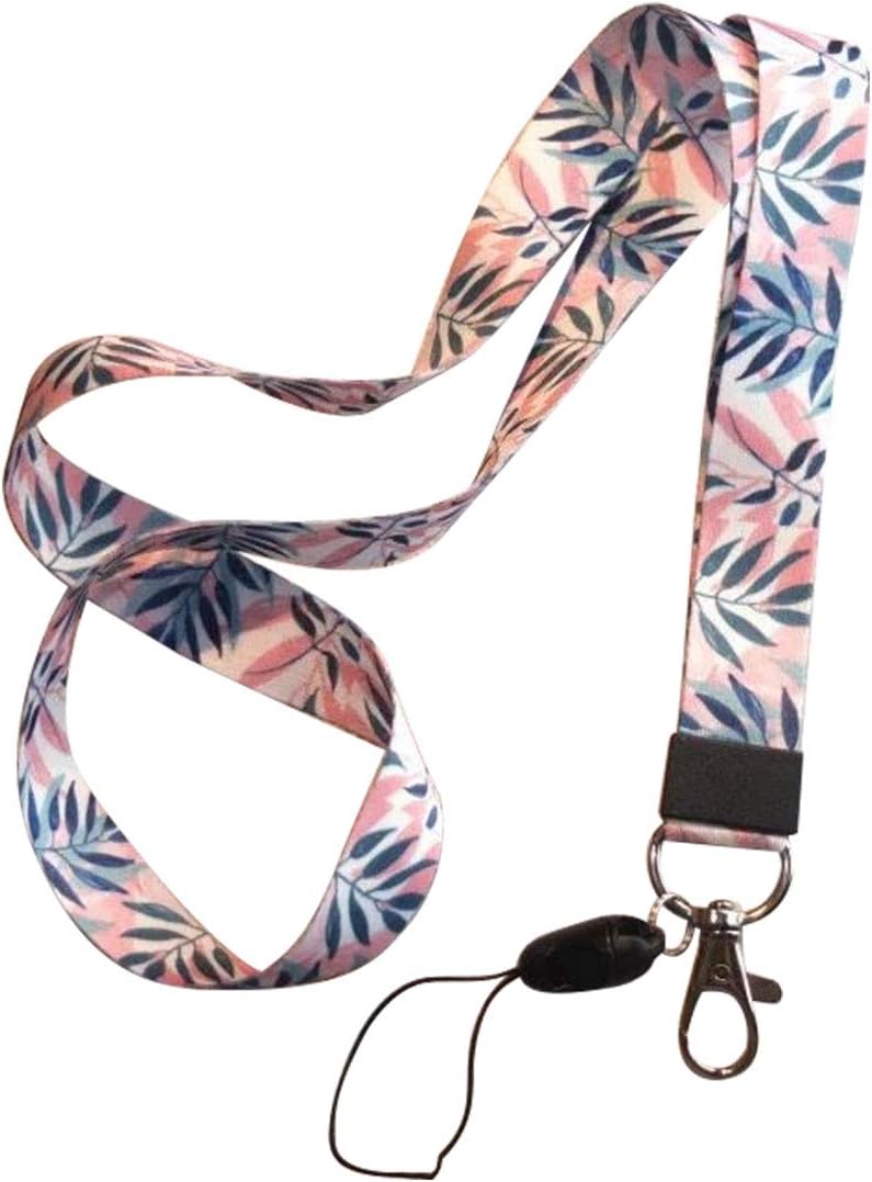 qianzhi Flowers Lanyard Neck Strap for Phone, ID Badge, Key Chains Men Women Office ID Name Tags and Badge Holders