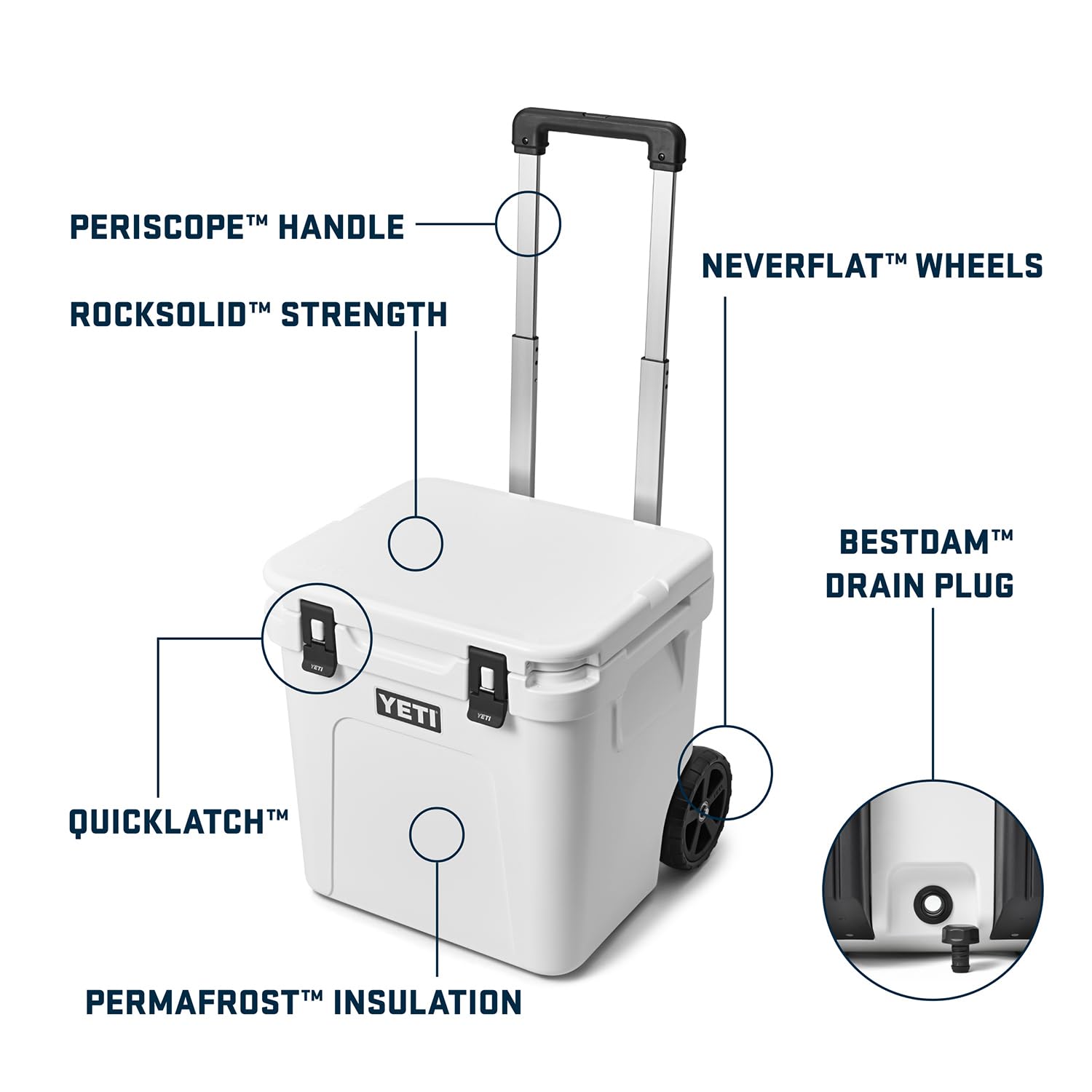 Amazon.co.jp: YETI Roadie 48 Wheel Cooler with Retractable