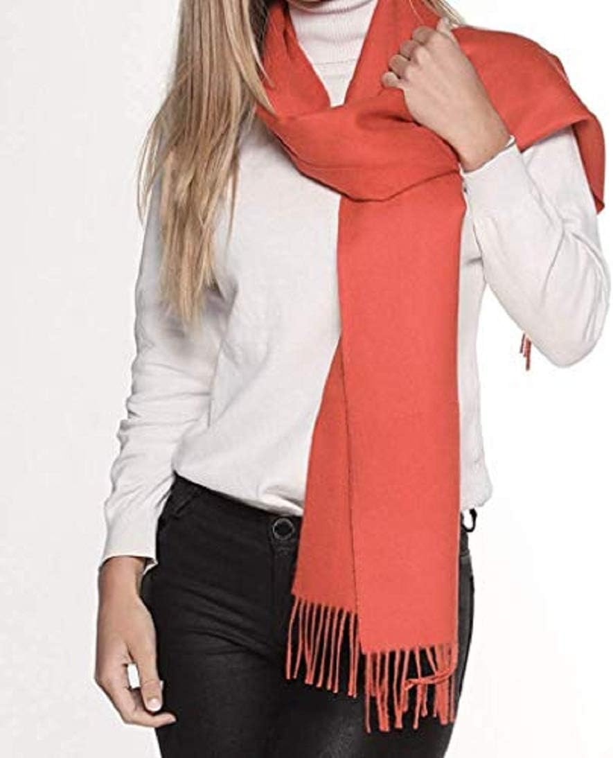 100% Baby Alpaca Scarf Orange Colour