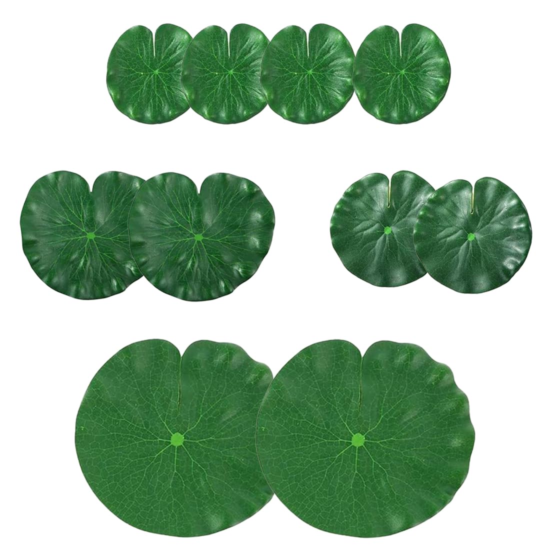 10 PCS Foglie di Loto Artificiali, ninfee galleggianti, in Schiuma, realistiche, per casa, Giardino, laghetti, Piscine, acquari, Acquario, Decorazioni paesaggistiche