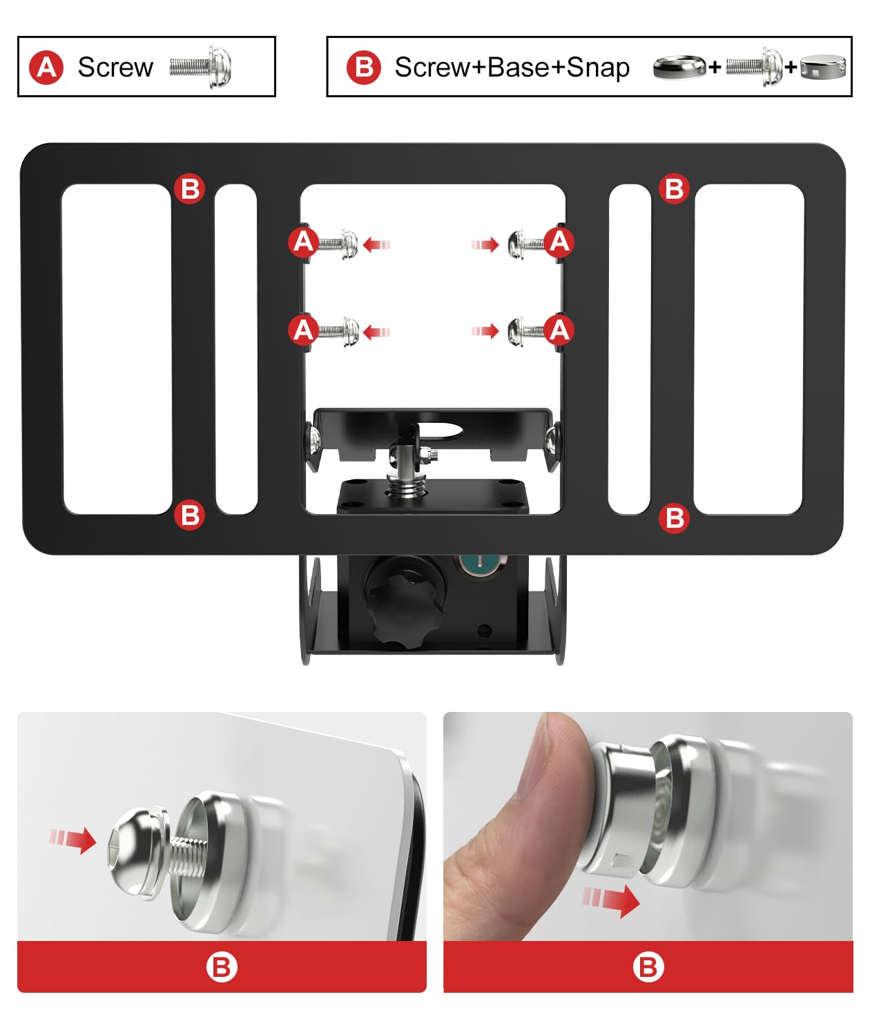 Sulythw Original Lockable No Drill Front License Plate Holder Suitable for Tesla Model 3/Y, Anti-Theft Licence Plate Holder Bracket Mount Kit for Tesla 2017-2023, No Adhesives Car Frame Accessories