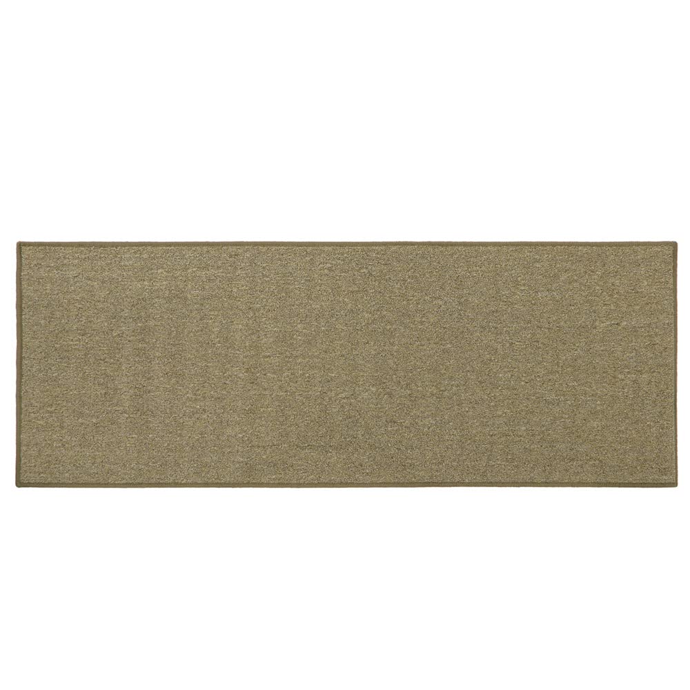 JVL Eden Machine Washable Latex Backed Runner Doormat 57x150cm, Latte